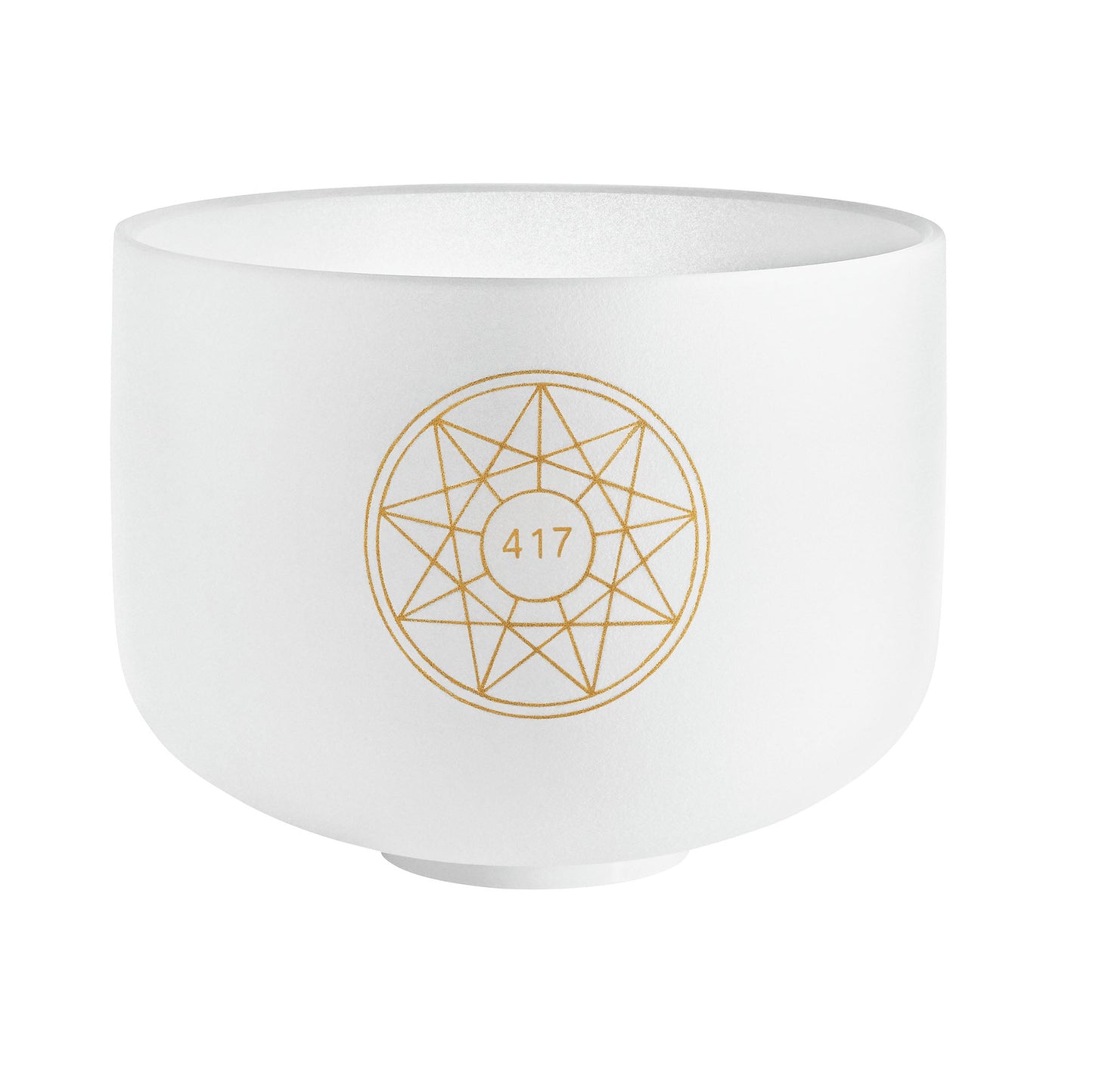 10" Solfeggio Crystal Singing Bowl, Re 417 Hz, Note G#4