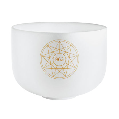 10" Solfeggio Crystal Singing Bowl, 963 Hz, Note B4