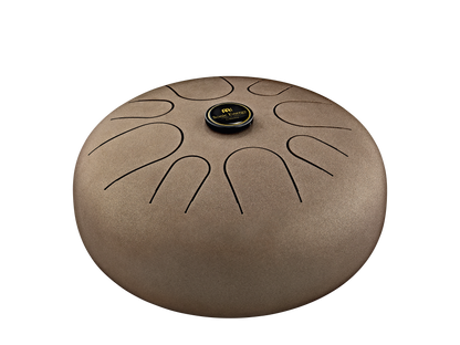 12" Steel Tongue Drum, A Akebono, Vintage Brown
