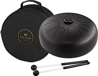 12" Steel Tongue Drum, G Major, Black