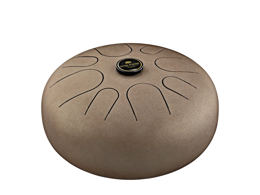 12" Steel Tongue Drum, G Major, Vintage Brown