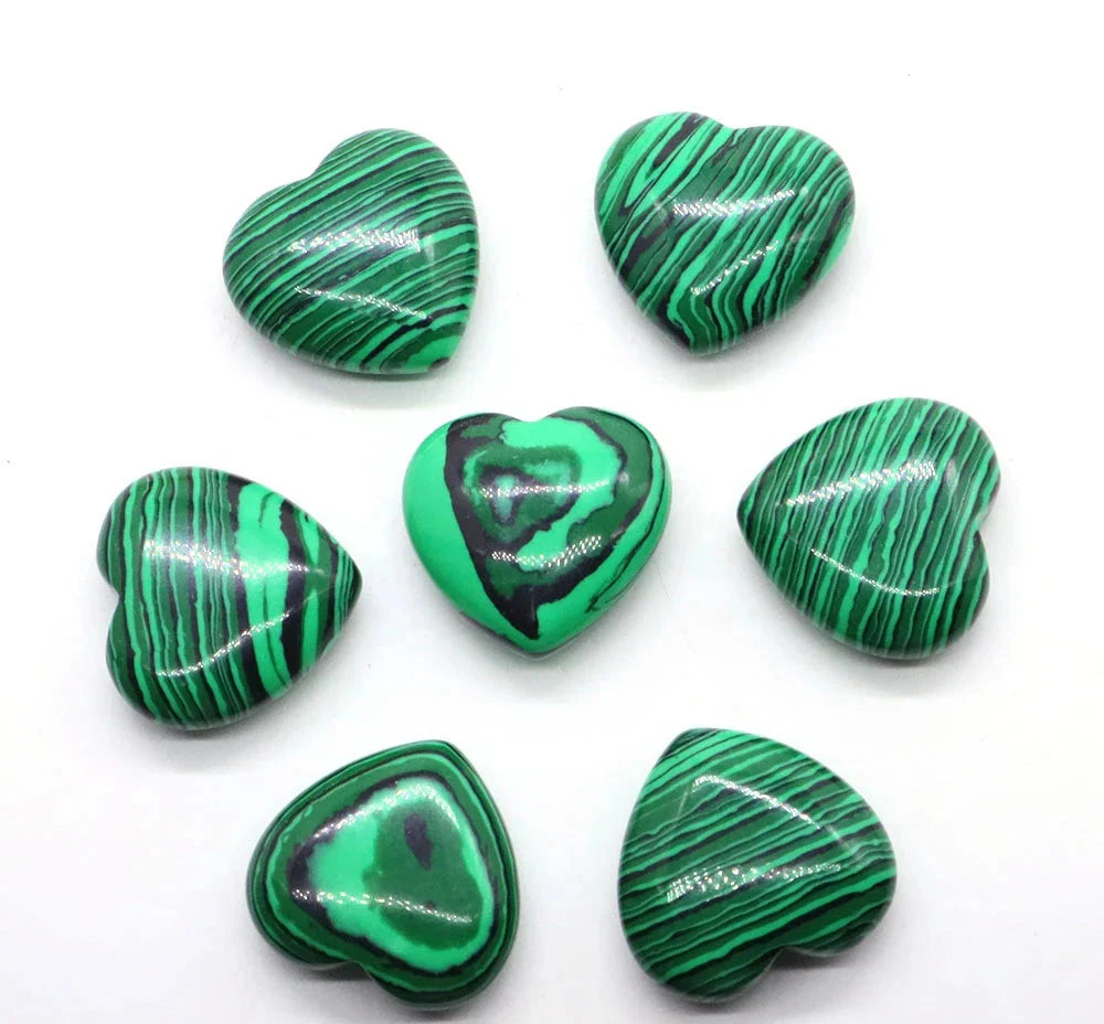 Premium Natural Crystal Hearts for Healing and Meditation