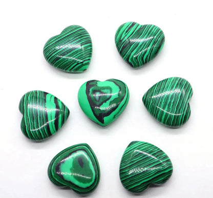 Premium Natural Crystal Hearts for Healing and Meditation