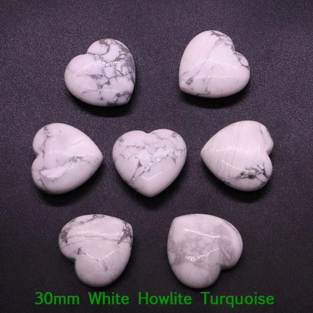 Premium Natural Crystal Hearts for Healing and Meditation