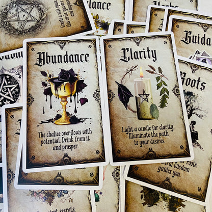 The Wise Witch Oracle Cards Deck for Mystical Guidance