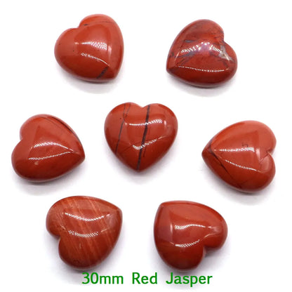 Premium Natural Crystal Hearts for Healing and Meditation