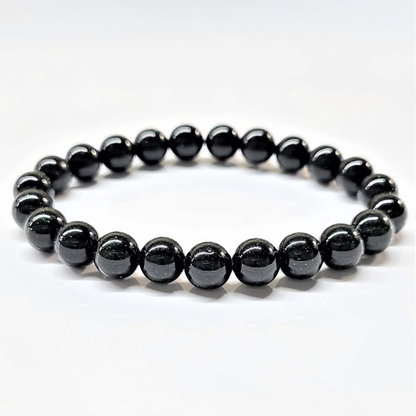 Green Goldstone Round Bead Bracelet - Energy Shield