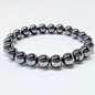 Hematite Round Bead Bracelet - Grounded Focus