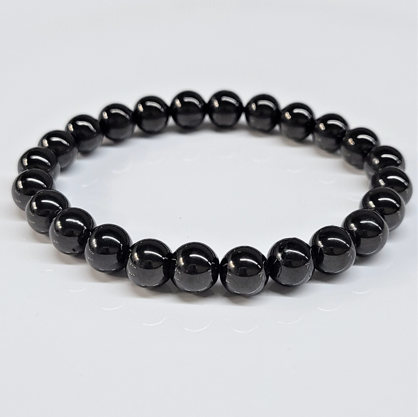 Jet Round Bead Bracelet - Healing Relief