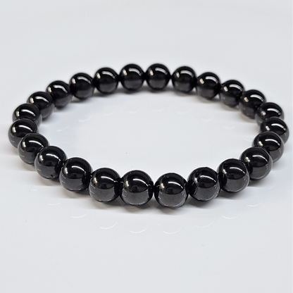 Jet Round Bead Bracelet - Healing Relief