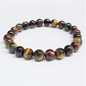 Multi-Color Tiger Eye Round Bead Bracelet - Personal Power