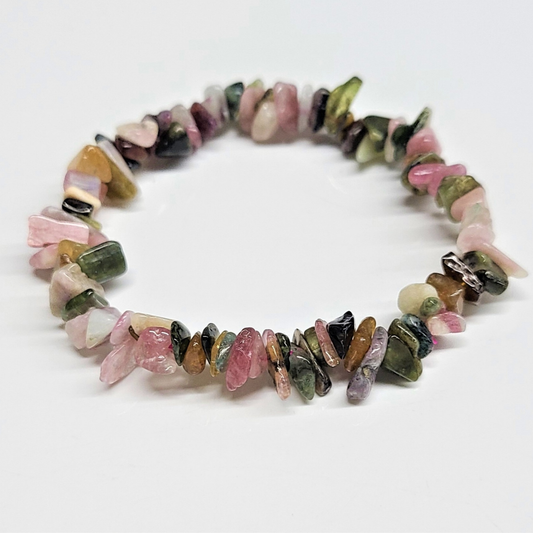 Multi-Tourmaline Chip Bracelet