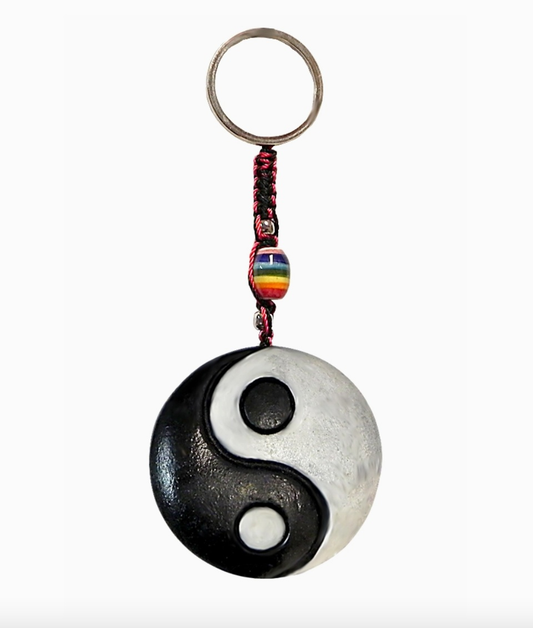 Yin Yang Keychain Hand Crafted
