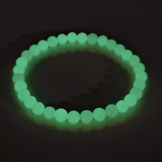 Glow-in-the-Dark Round Bead Bracelet - Mystic Fun
