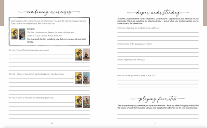 Mystical Intuitive Tarot Workbook: Decoding The Cards
