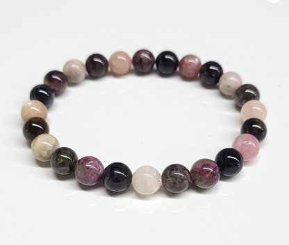 Multi-Tourmaline Round Bead Bracelet - Lightness of Being