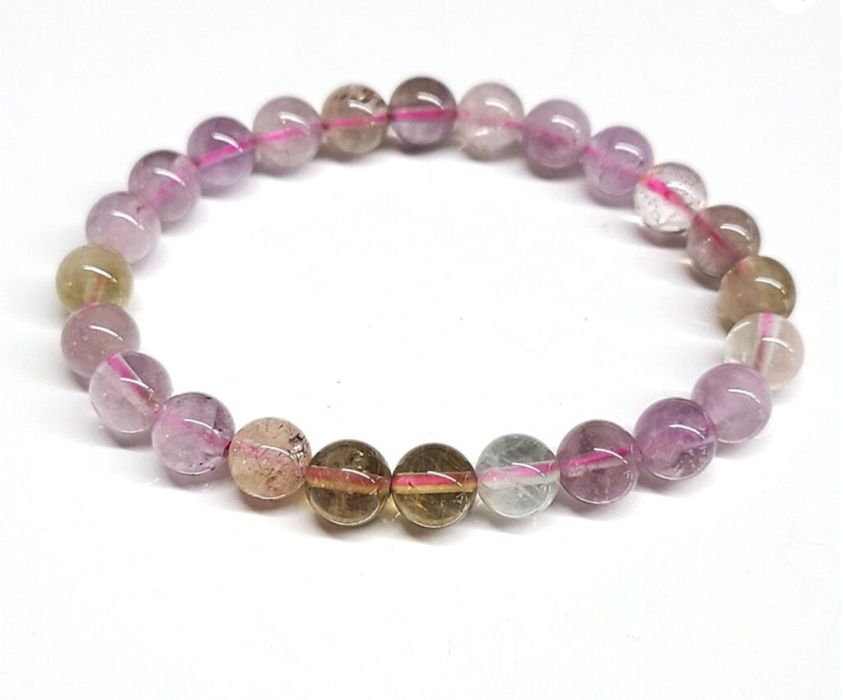 Auralite 23 Round Bead Bracelet 8mm - Ancient Wisdom
