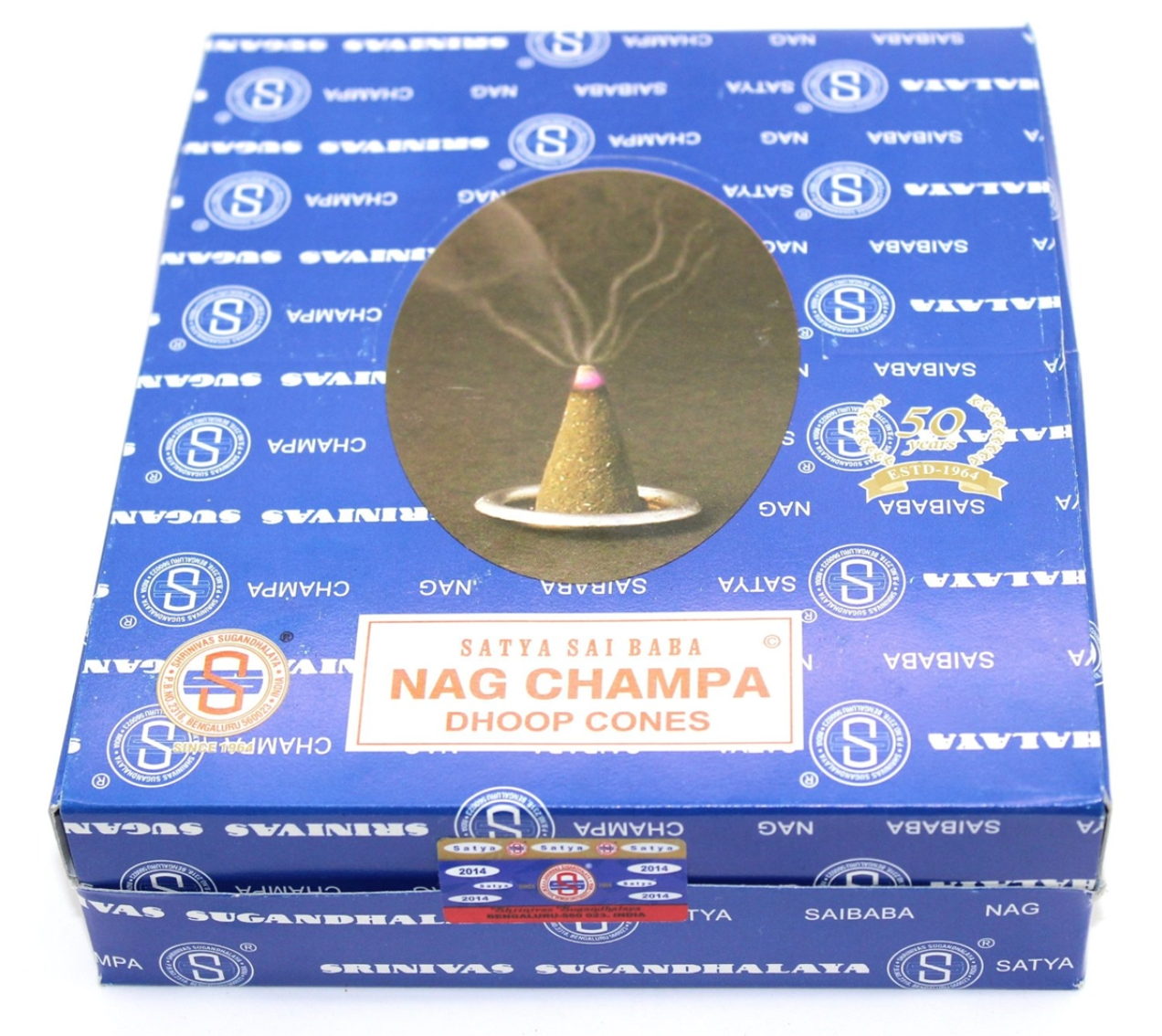 Nag Champa Incense Cones by Satya Sai Baba for Aromatherapy