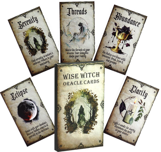 The Wise Witch Oracle Cards Deck for Mystical Guidance