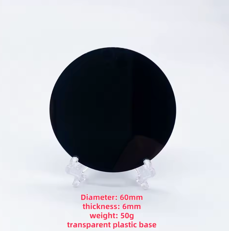 Black Obsidian Scrying Mirror for Divination Insight