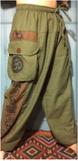 Unisex Cotton Om Cargo Pants