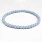 Angelite Round Bead Bracelet - Angelic Communication