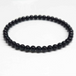 Black Tourmaline Round Bead Bracelet - Protective Filter