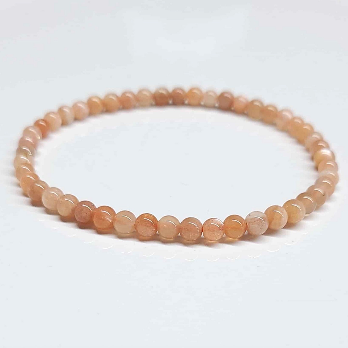 Moonstone Round Bead Bracelet - Traveler's Blessing
