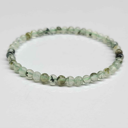Prehnite Round Bead Bracelet - Unconditional Love