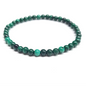 Natural Malachite Round Bead Bracelet - Abundant Love