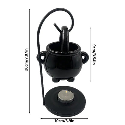 Mystical Hanging Cauldron Wax Burner For Witchcraft Home Decor