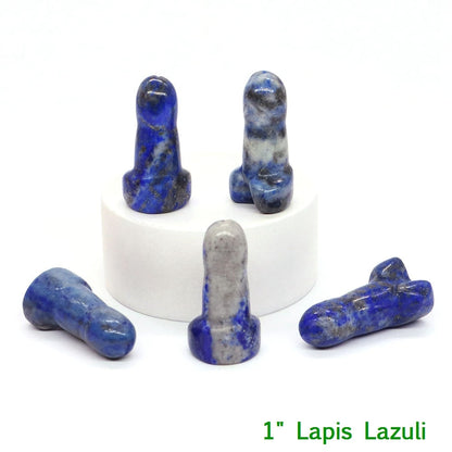 Crystal Penis with Black Obsidian Fertility Stone