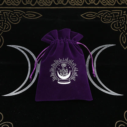 Premium Witchy Purple Velvet Tarot Card Protection Bags