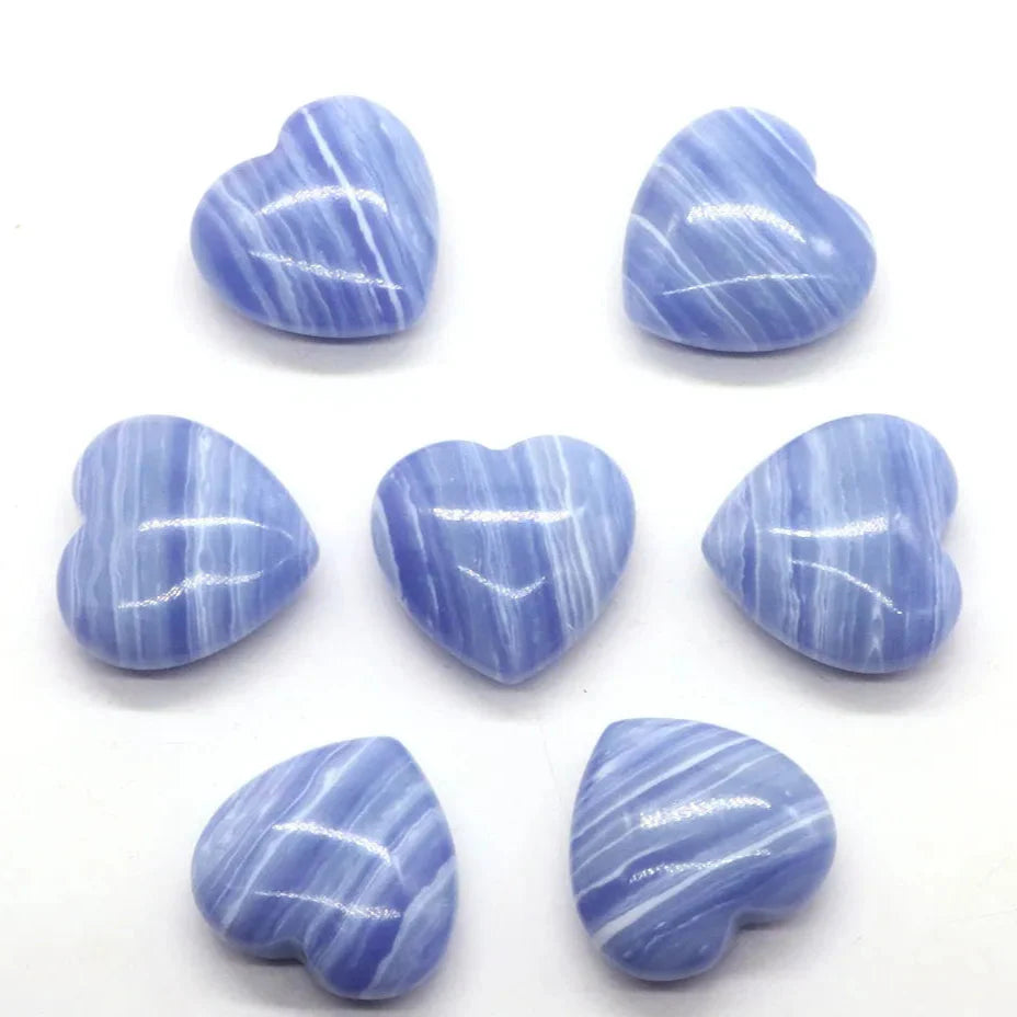 Premium Natural Crystal Hearts for Healing and Meditation