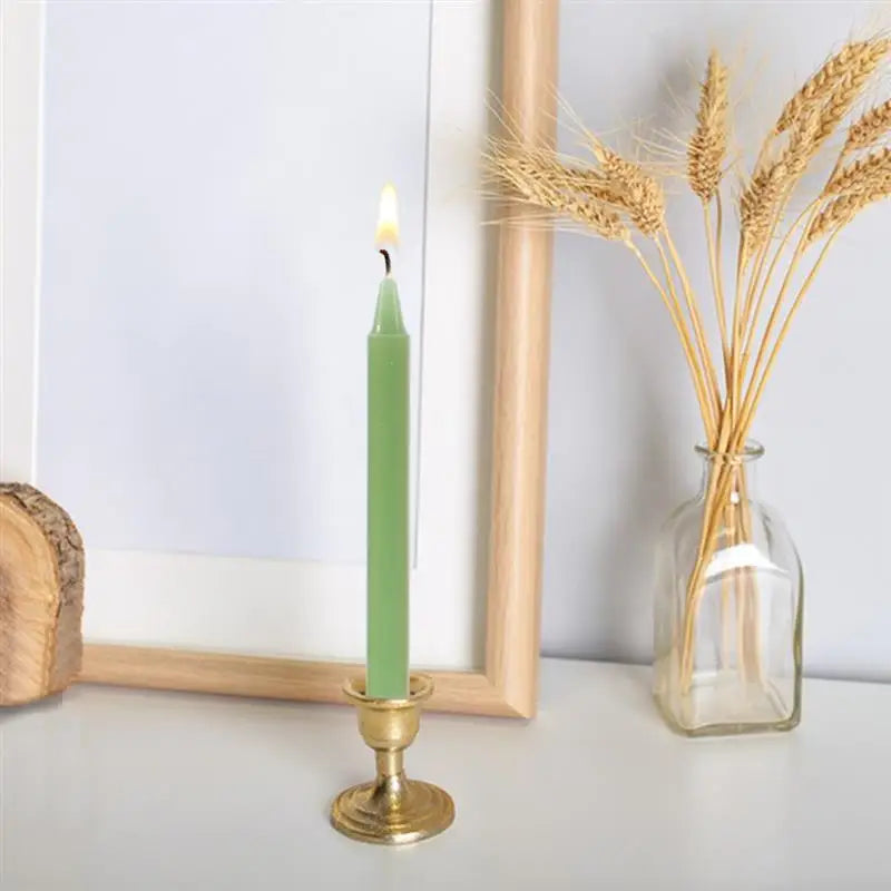 12-Piece Colored Ritual Taper Candles for Healing Intentions