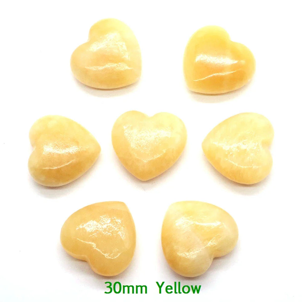 Premium Natural Crystal Hearts for Healing and Meditation