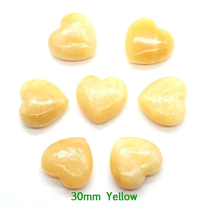 Premium Natural Crystal Hearts for Healing and Meditation