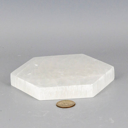 Selenite Hexagonal Charging Plate