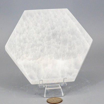Selenite Hexagonal Charging Plate