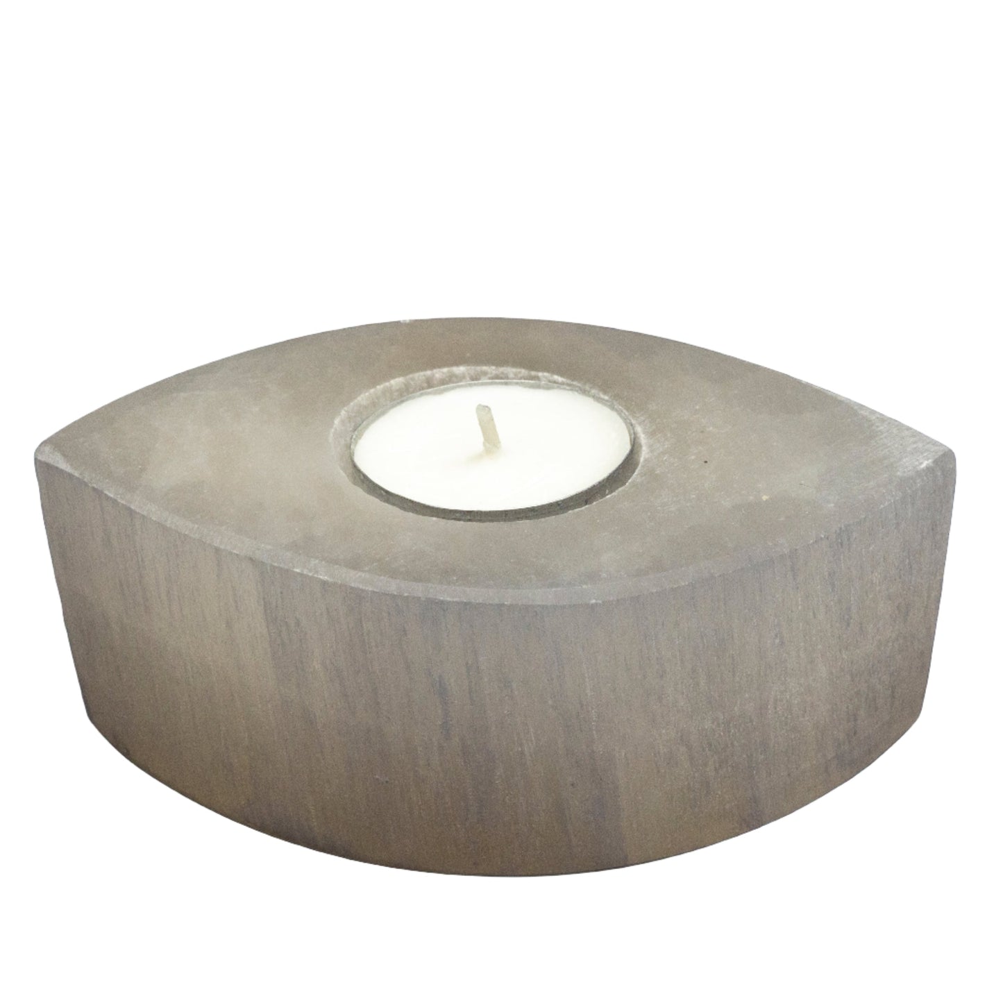 Selenite Oval Tealight Candle Holder
