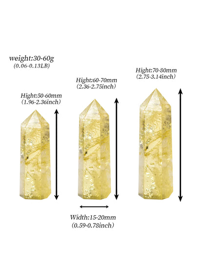 Citrine Tower Obelisk Crystal for Abundance and Protection