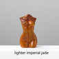 Natural Crystal Female Figurines with Healing Stones