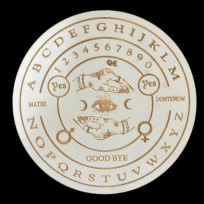 Wooden Divination Pendulum Boards With Mystical Designs