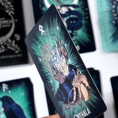 The Witch's Familiar Runic Oracle Deck for Mystical Guidance
