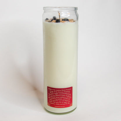 Shakti Ma Crystal Altar Candle