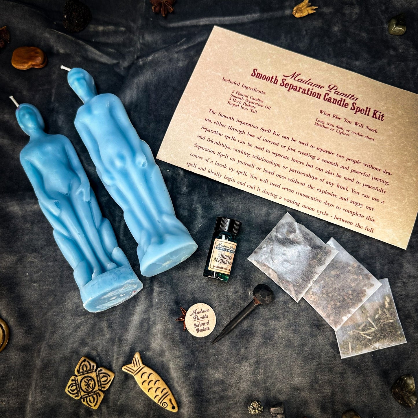 Smooth Separation Candle Spell Kit - Human/Human | Peaceful Parting