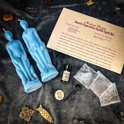 Smooth Separation Candle Spell Kit - Human/Human | Peaceful Parting