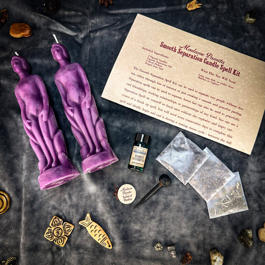 Smooth Separation Candle Spell Kit - Human/Human | Peaceful Parting