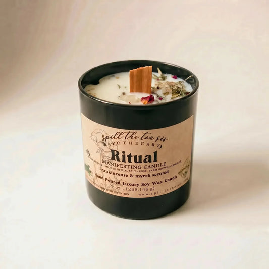 Ritual Divination Bergamot, Frankincense & Myrrh Candle – 9 oz