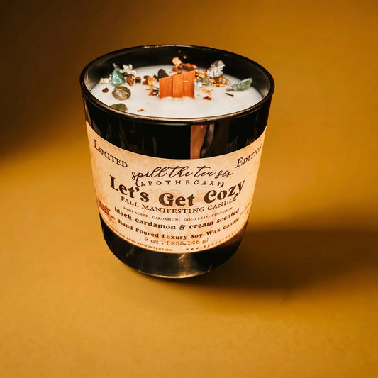 Let’s Get Cozy Cinnamon & Cardamom Intention Candle – 9 oz